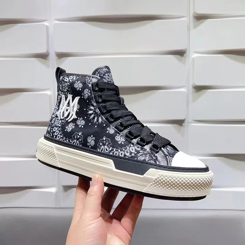 AMIRI Sneakers High-Top Canvas with Textured Rubber Sole image 4