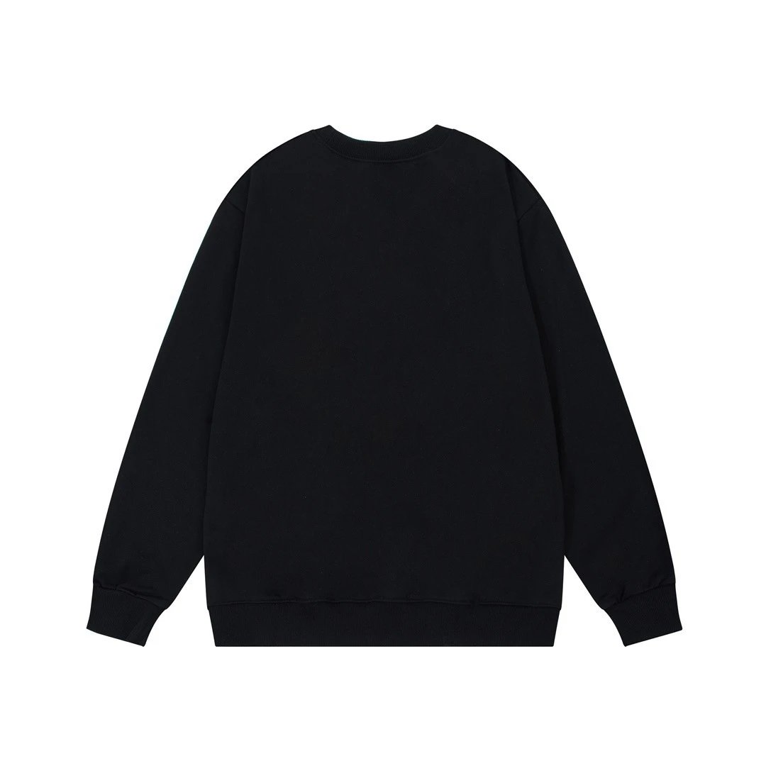 Gucci Interlocking G Logo Black Cotton Sweatshirt Hoodie - 5