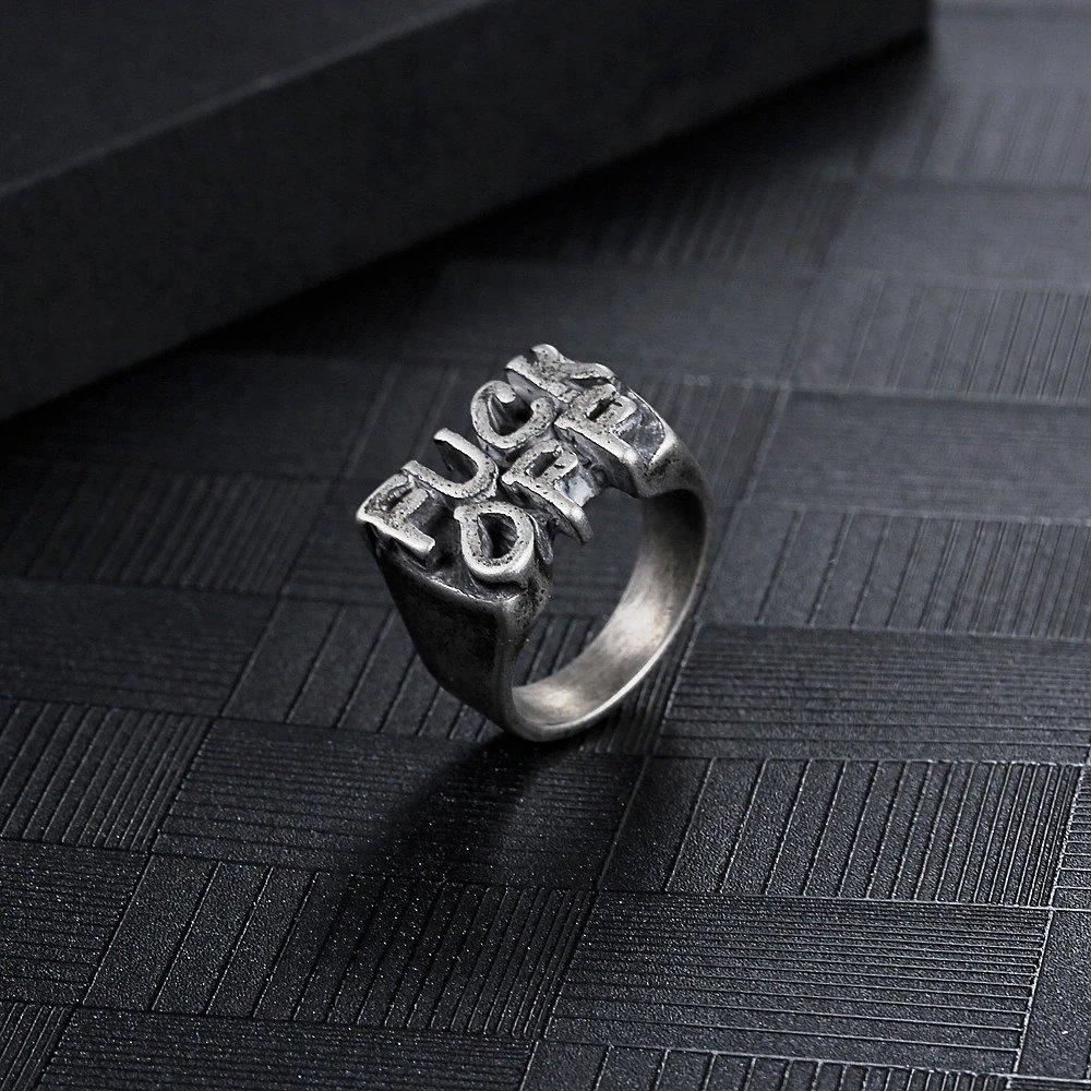 Design Sterling Silver 'LOVE' Statement Ring Jewelry - 3