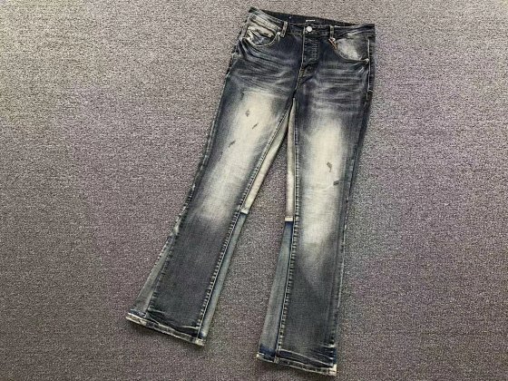 Deep gray jeans with three prints on the back pocket 562321128