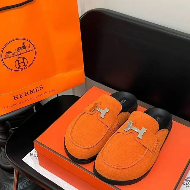 Hermès suede slippers: seller detail photo 9