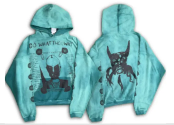 Design Do What Thou Wilt Tie-Dye Hoodie - 1