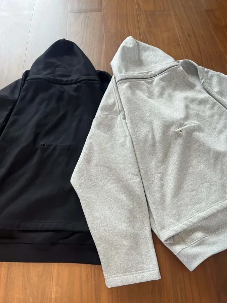 Design Asymmetrical Hooded Sweatshirt Black Hoodie - 16
