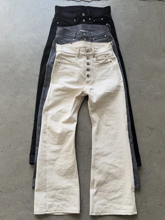 From the Street Vintage Washed Five-Button Heavyweight Selvedge Raw Denim Jeans for Men