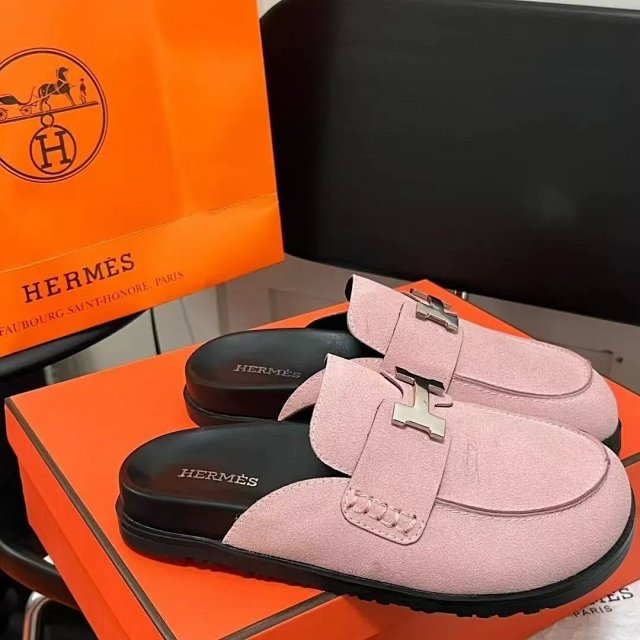 Hermès suede slippers: seller detail photo 8