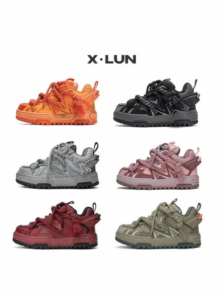 Design X·LUN Chunky Sneaker Gray Rope-Lace Sneakers Chunky Sneakers - 2