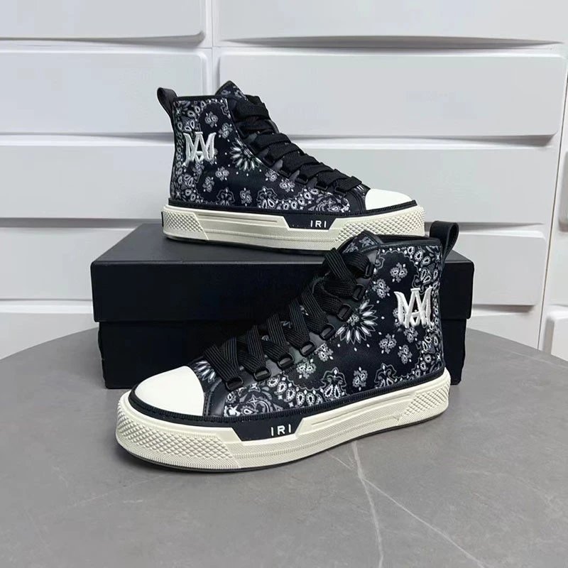 AMIRI Sneakers High-Top Canvas with Textured Rubber Sole image 15
