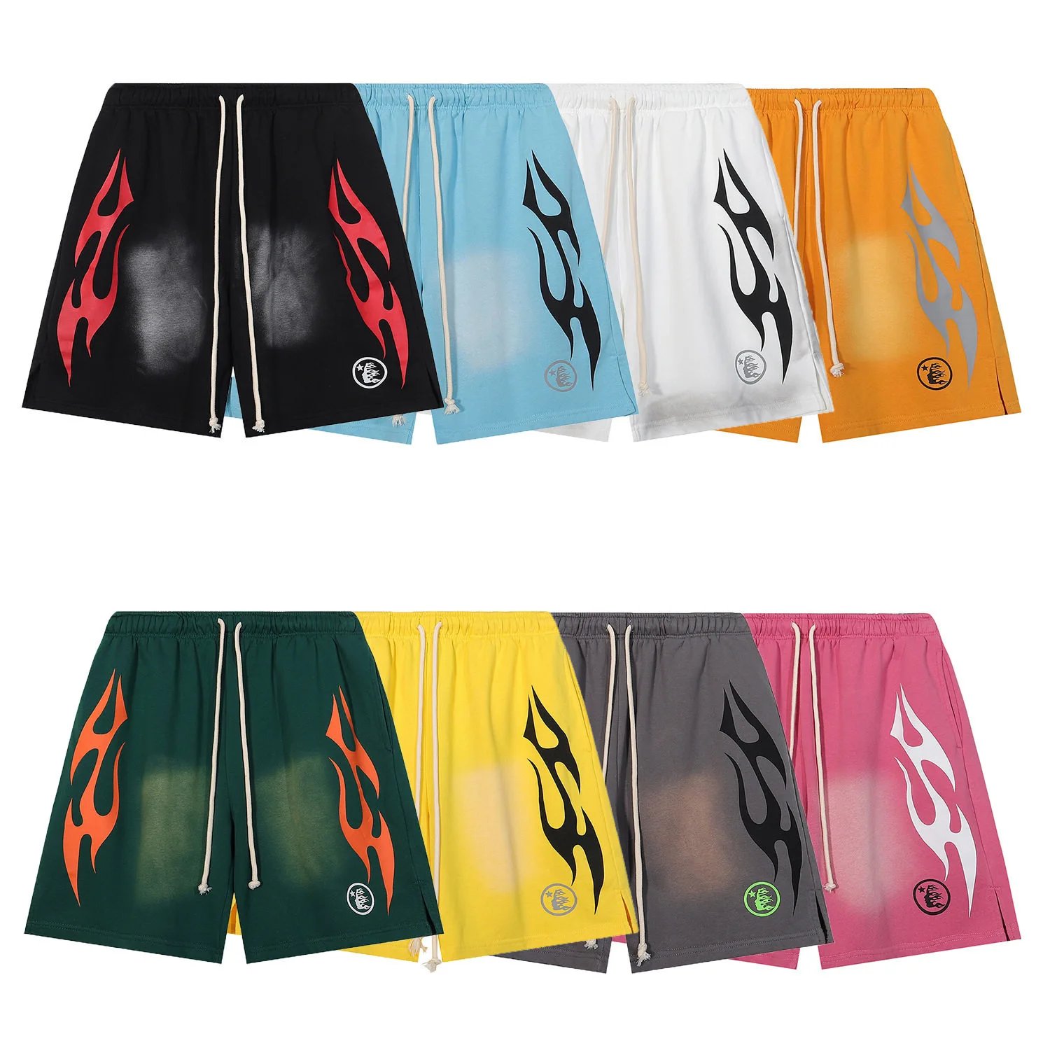 Summer pure cotton printed casual shorts