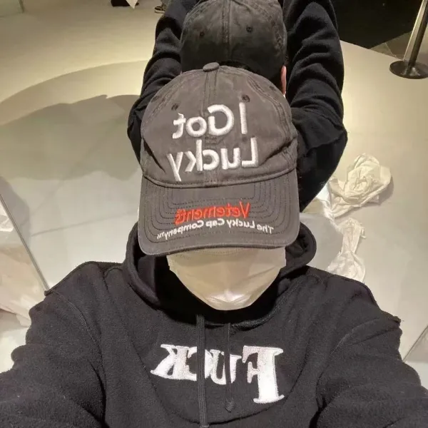 Vetements I Got Lucky Cap Gray Baseball Cap - 2