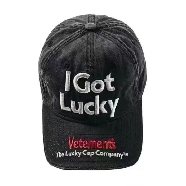 Vetements I Got Lucky Cap Gray Baseball Cap - 6