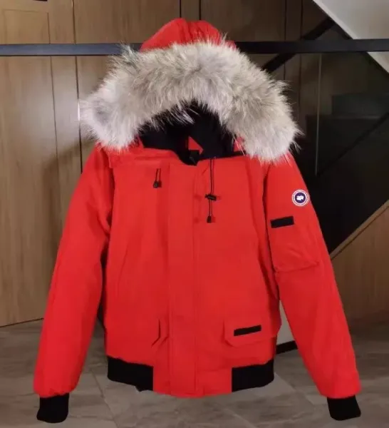 Canada Goose Expedition Parka Red with Removable Fur Trim - 1