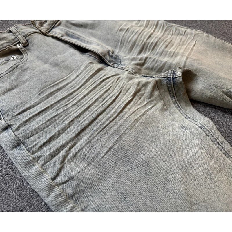 Design Flared High-Rise Distressed Jeans Light Wash - 13