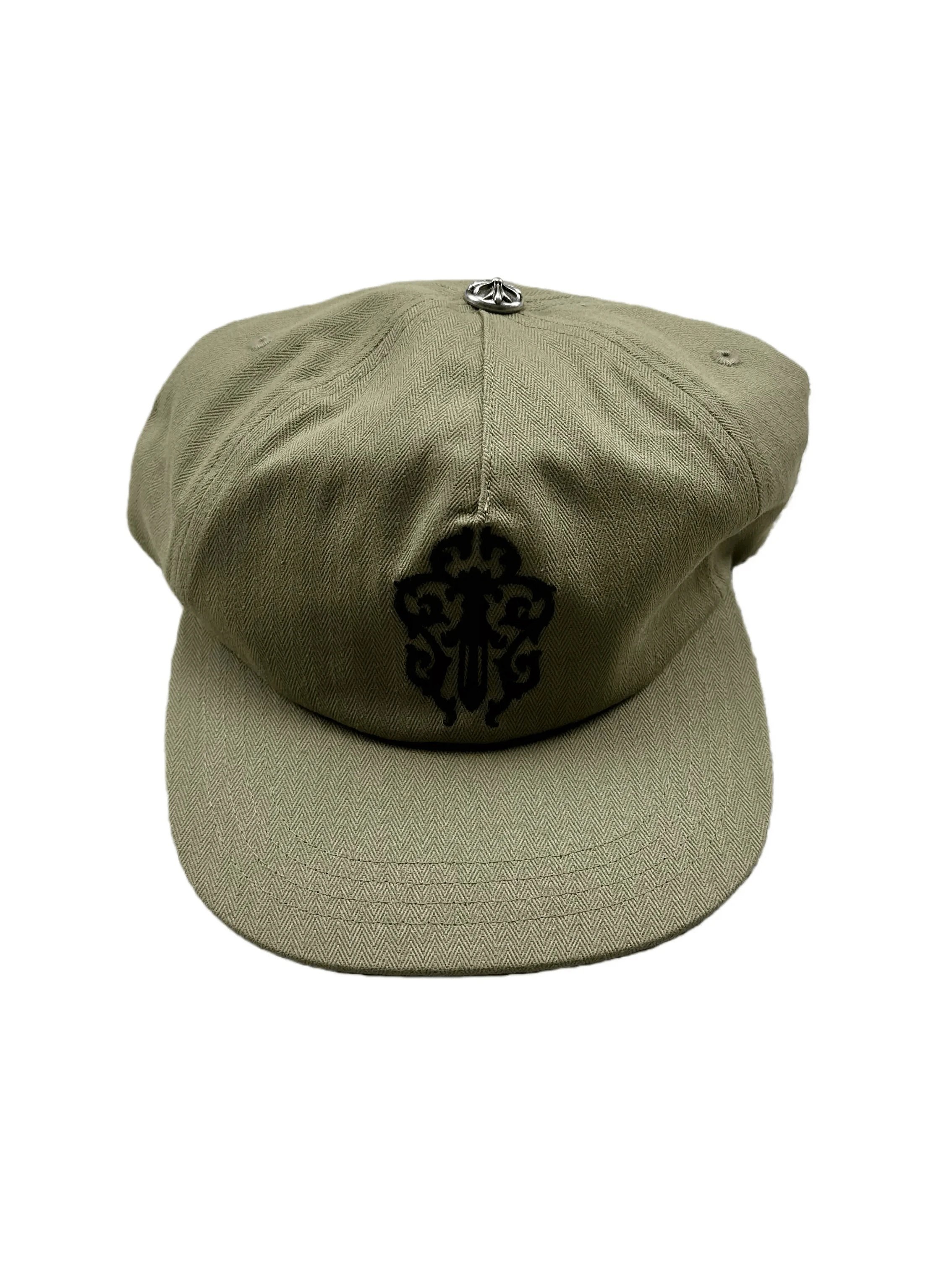 Olive Green Embroidered Baseball Cap