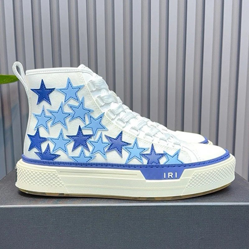 AMIRI Sneakers High-Top Canvas with Textured Rubber Sole — Color 14