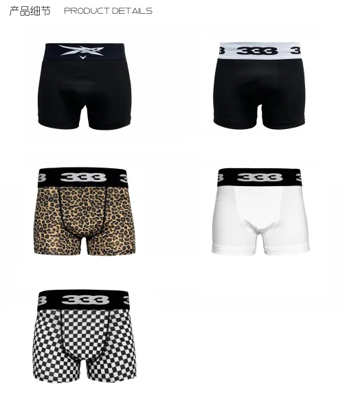 Design 333 Boxer Briefs Black Underwear - 4