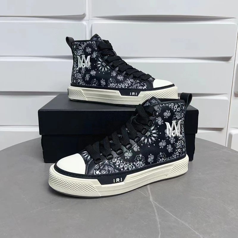 AMIRI Sneakers High-Top Canvas with Textured Rubber Sole — Color 4