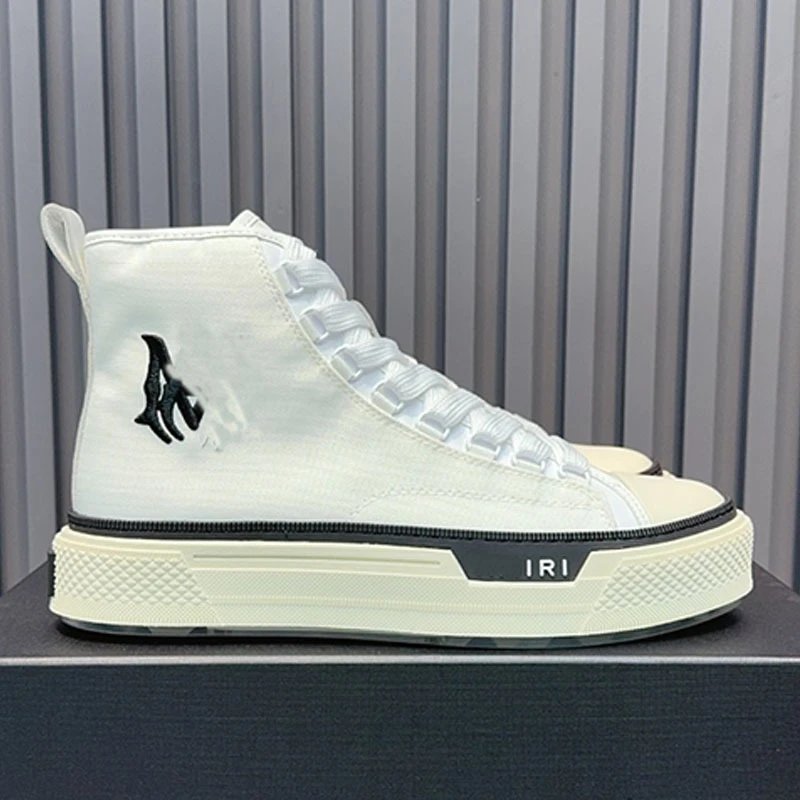 AMIRI Sneakers High-Top Canvas with Textured Rubber Sole — Color 20
