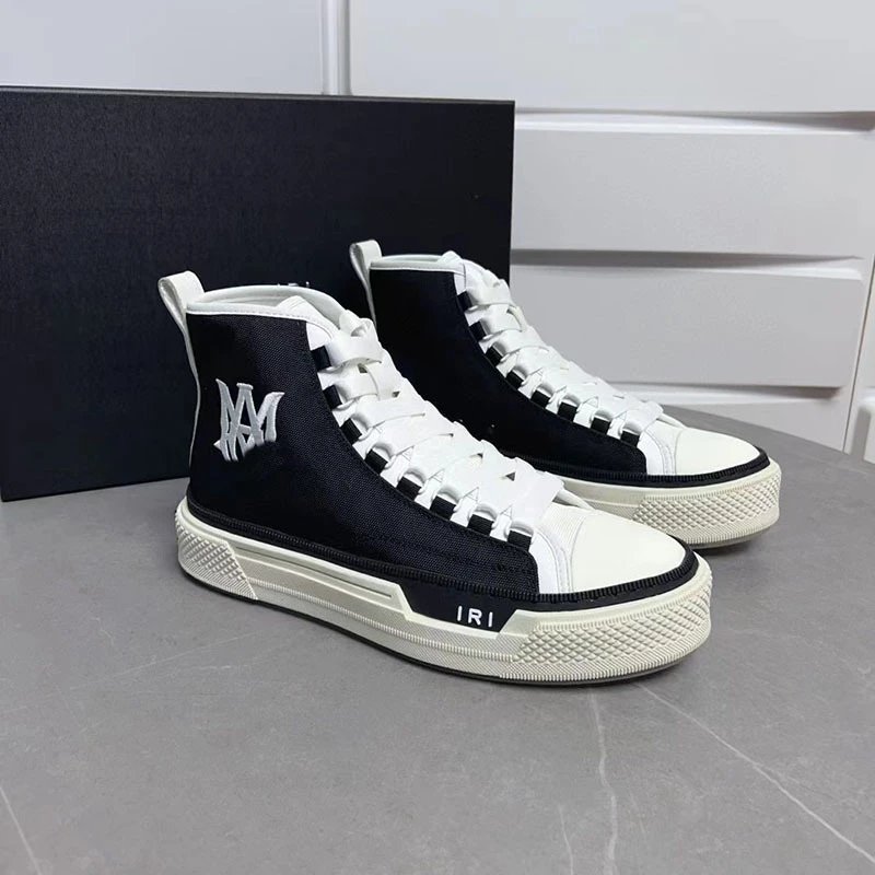 AMIRI Sneakers High-Top Canvas with Textured Rubber Sole — Color 1