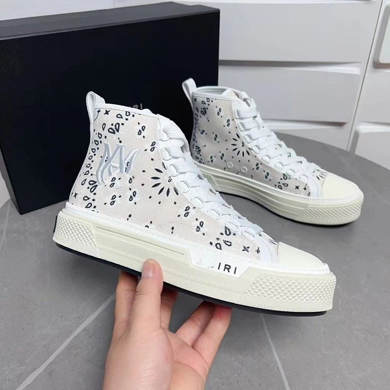 AMIRI Sneakers High-Top Canvas with Textured Rubber Sole image 13