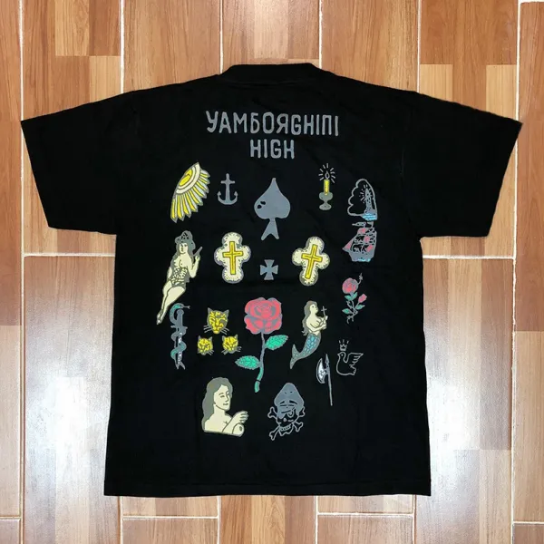 Design UamboYaghini High Multicolor Graphic T-Shirt - 1