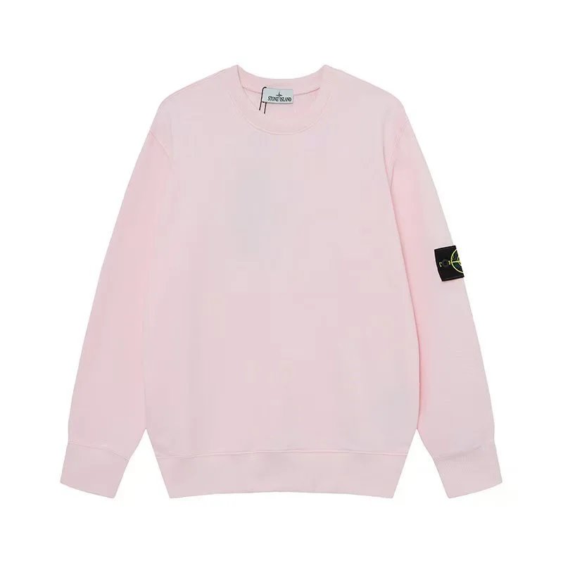 Stone Island Crewneck Sweater Compass Badge Pink