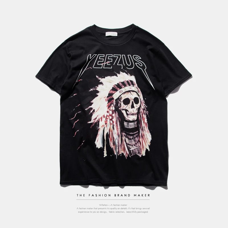 Adidas Yeezy God Wants You Skeleton Black T-Shirt - 4