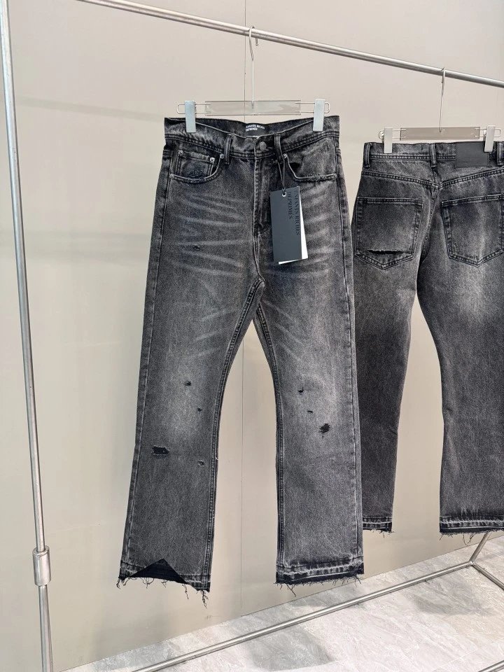 Melancholic Burning Water Wash Destruction Micro La Jeans High Street Slimming Pants