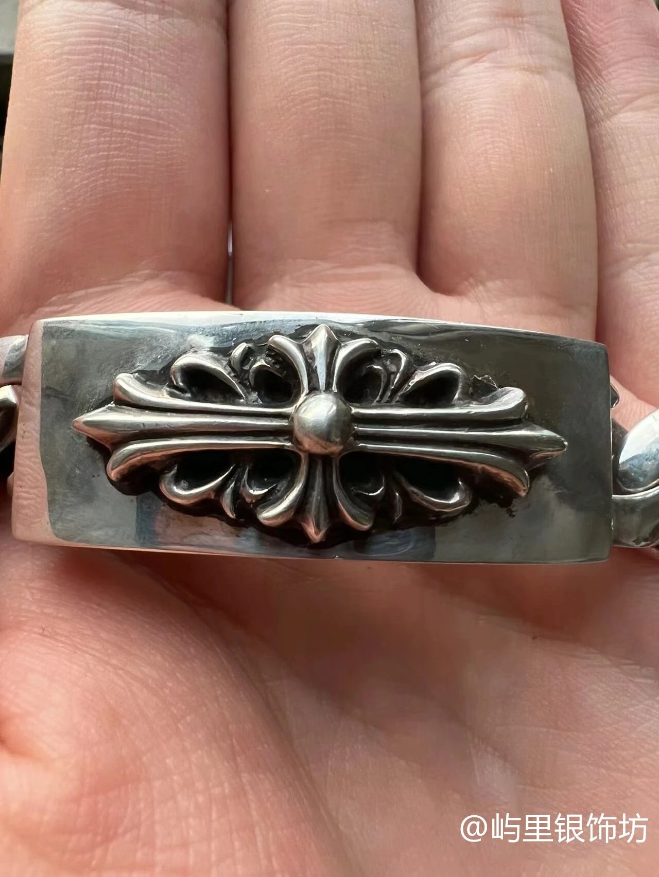 Chrome Hearts Dagger Cross Bracelet Silver - 4