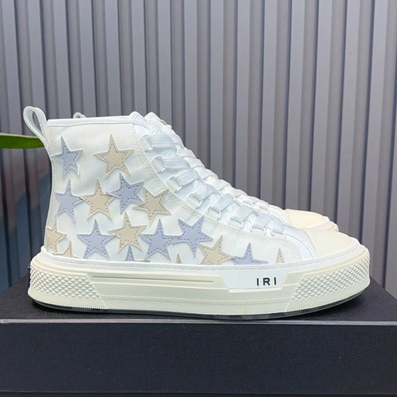 AMIRI Sneakers High-Top Canvas with Textured Rubber Sole — Color 19