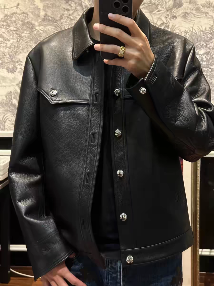 End Leather Jacket-Lined Wind-Resistant Comfortable · 2