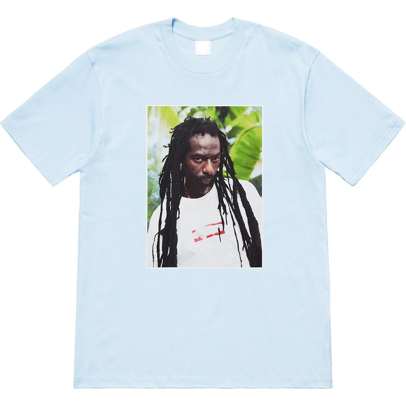 Supreme Buju Banton 19SS T-shirt Photo Light Blue