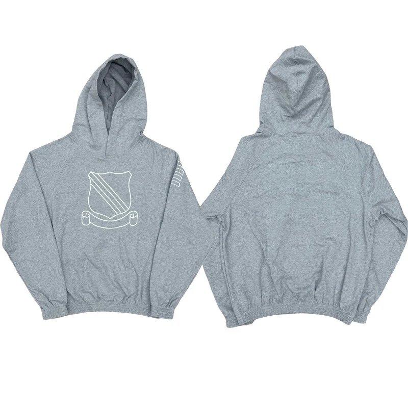 Number (N)ine EMBLEM HOODIE Distressed Hoodie Sweatshirt Vintage Wash
