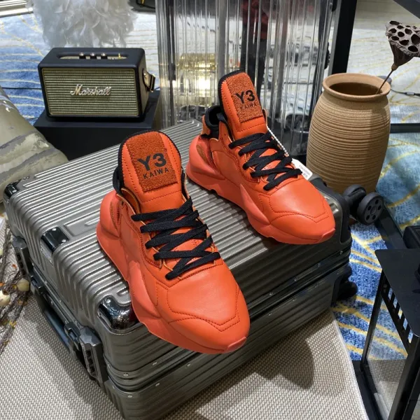 Adidas Y-3 Kaiwa Black Leather Sneakers - 2