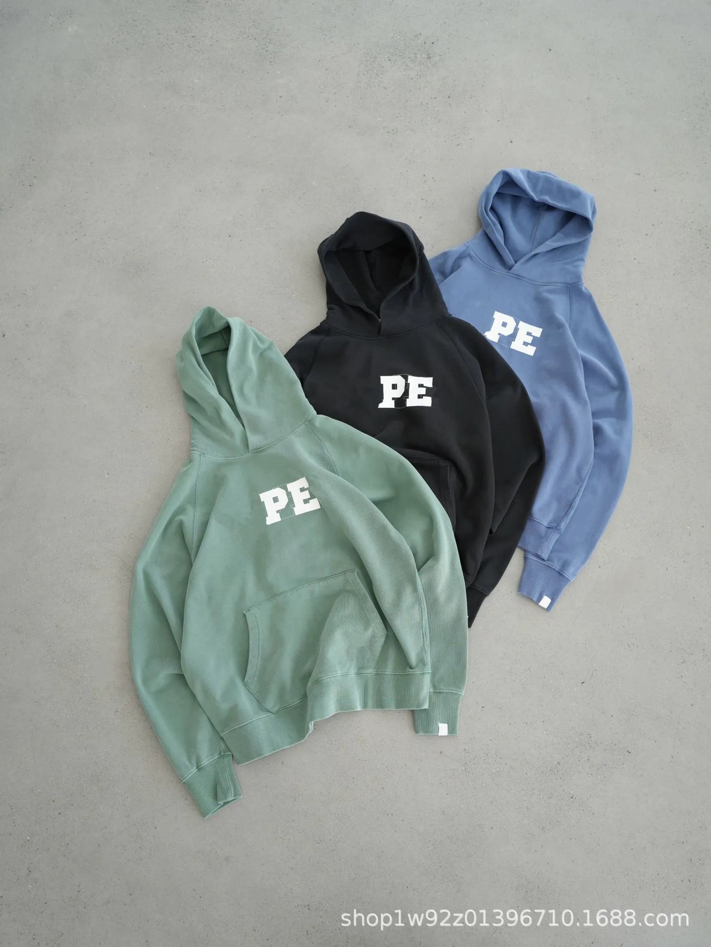 Three-Color PE Hooded Sweatshirts
