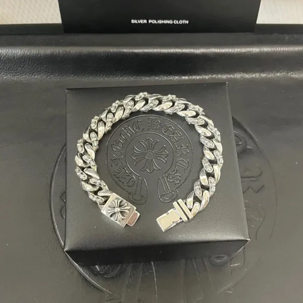 Chrome Hearts Classic Curb Link Bracelet Silver Jewelry - 1