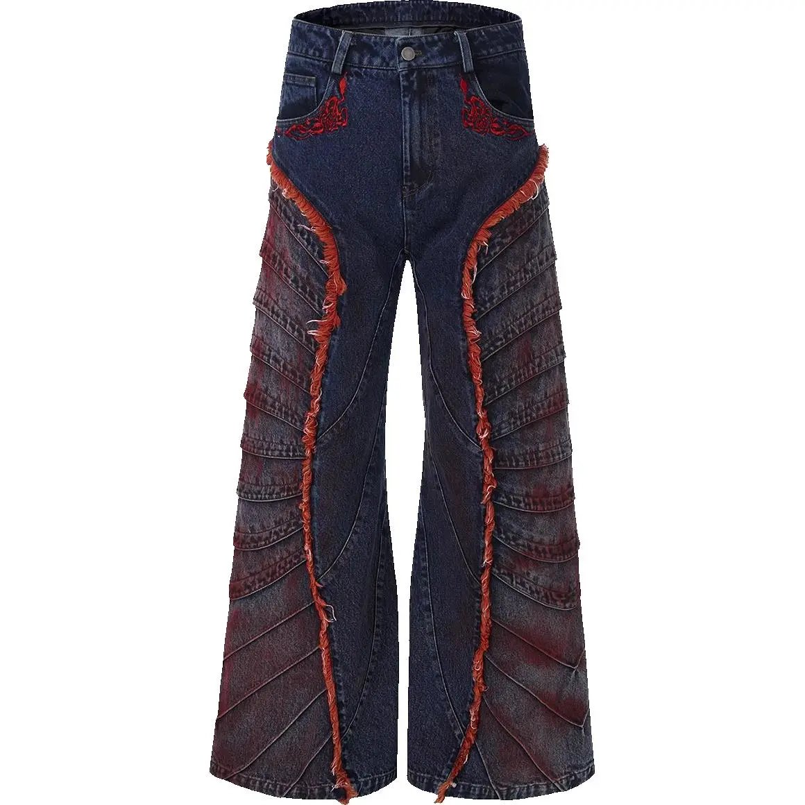 STARTEXCEEDEND Rose raw edge denim jacket