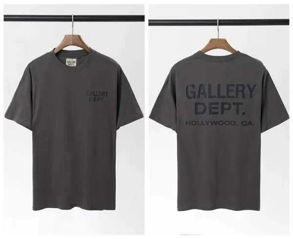 Gallery Dept Gallery Dept. Hollywood CA T-Shirt Charcoal Gray - 1