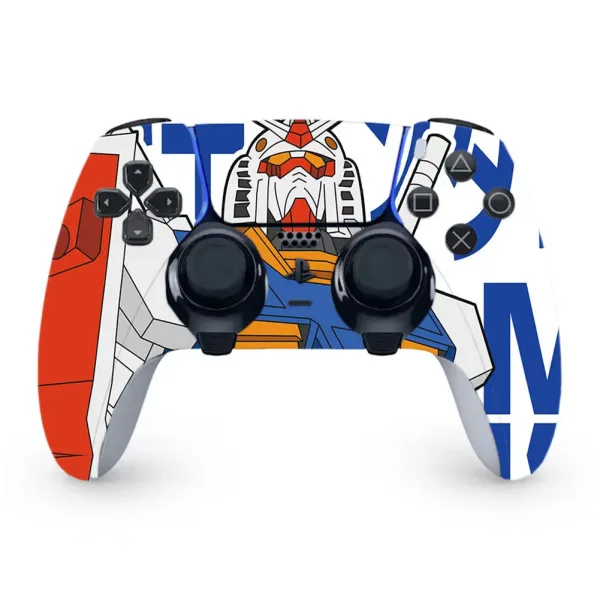 Design Custom Gundam RX-78-2 Skin PlayStation 5 DualSense Controller Multicolor Electronics - 1
