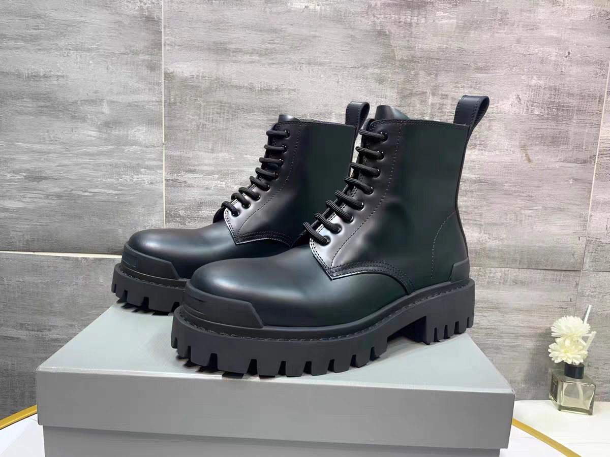 Balenciaga Strike Leather Boots
