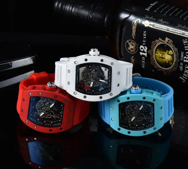 Richard Mille RM 055 Blue Ceramic Skeleton Watch Mechanical Watch - 13