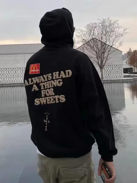 Travis Scott x McDonald's Apple Pie Hoodie Black - 4