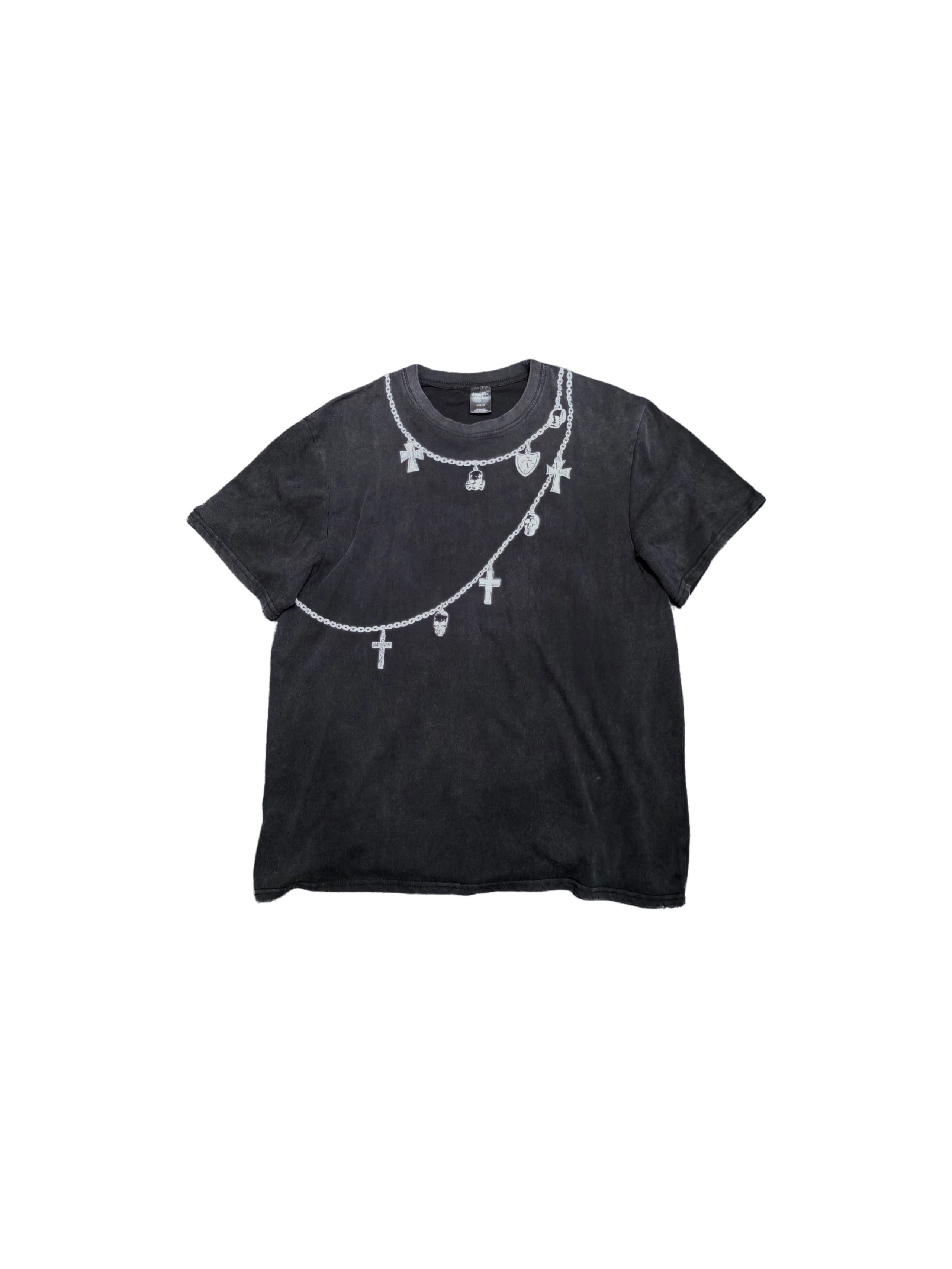 Number Nine Skull Necklace Shirt