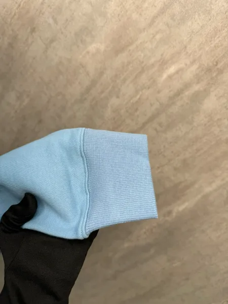 Dior CD Logo Hoodie in Sky Blue and Gray - 11