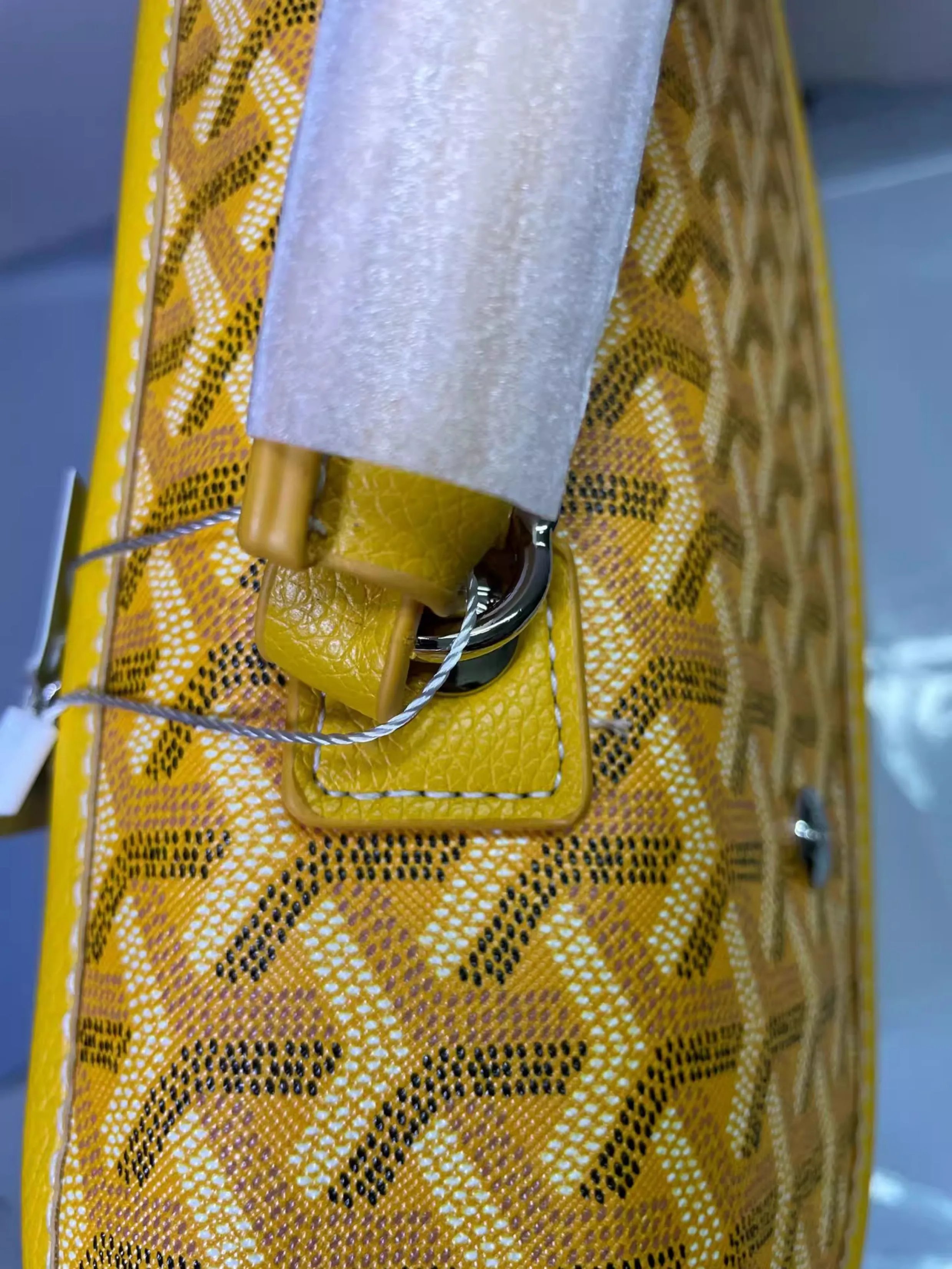 Goyard Saint Louis PM Blue Chevron Print Shoulder Bag - 9