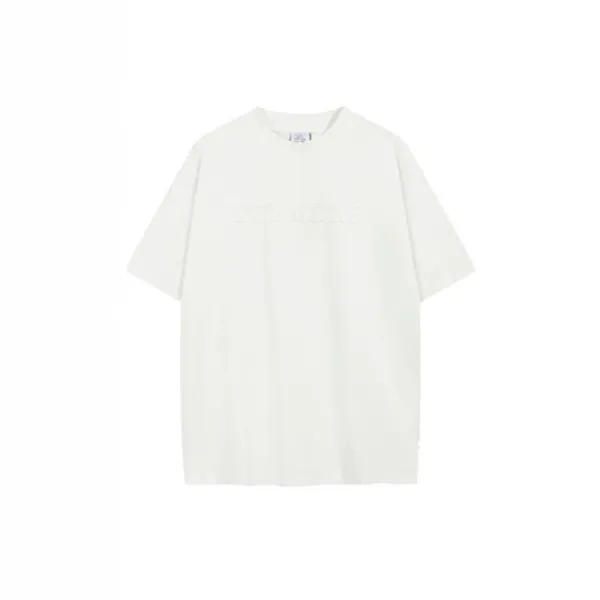 Vetements Embroidered Logo Washed Black T-Shirt - 5