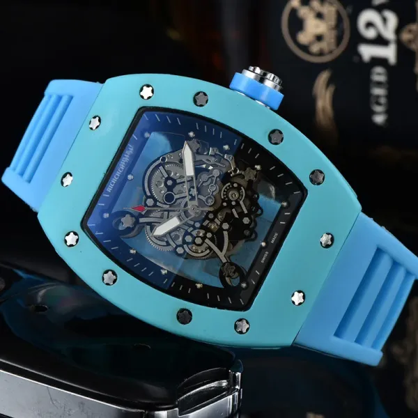 Richard Mille RM 055 Blue Ceramic Skeleton Watch Mechanical Watch - 6
