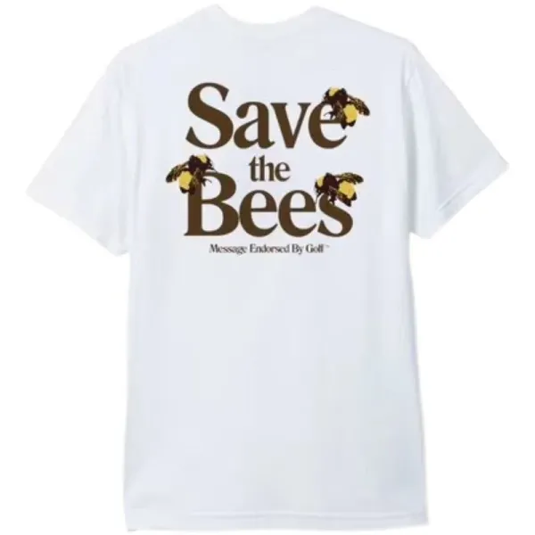 Design Golf Wang Save The Bees Graphic T-Shirt White T-Shirts - 5
