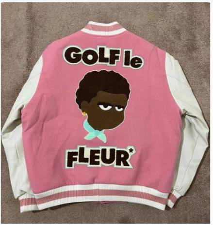 Cactus Jack GOLF le FLEUR* Varsity Jacket Pink Outerwear