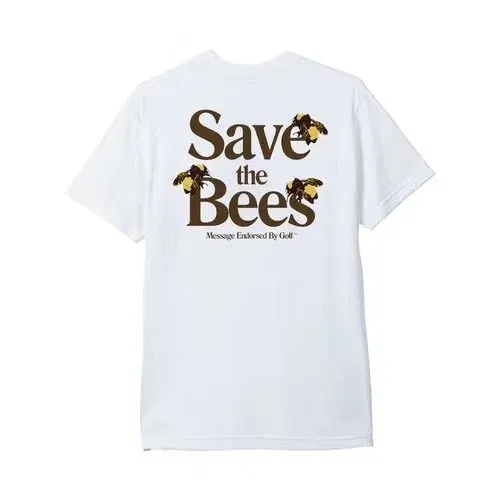 Design Golf Wang Save The Bees Graphic T-Shirt White T-Shirts - 1