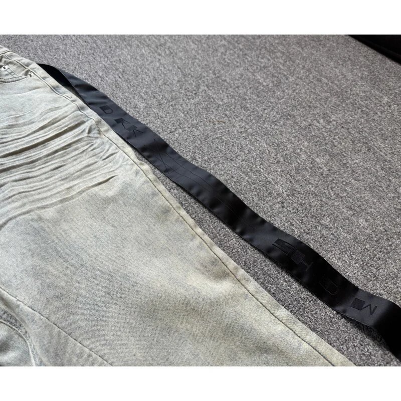 Design Flared High-Rise Distressed Jeans Light Wash - 14